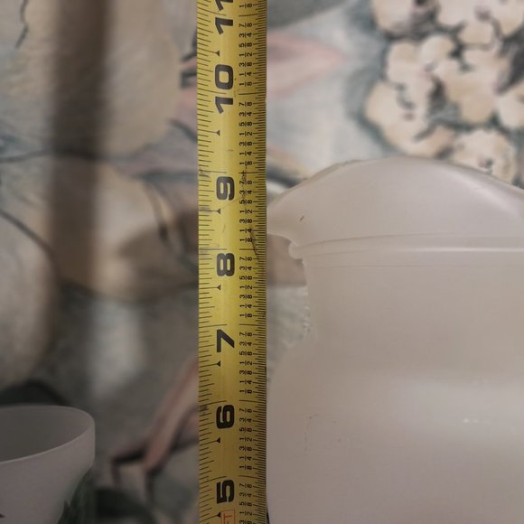 Vintage Hazel Atlas Frosted Glass Rooster Pitcher Set 🐓🍹 - Picture 10 of 11